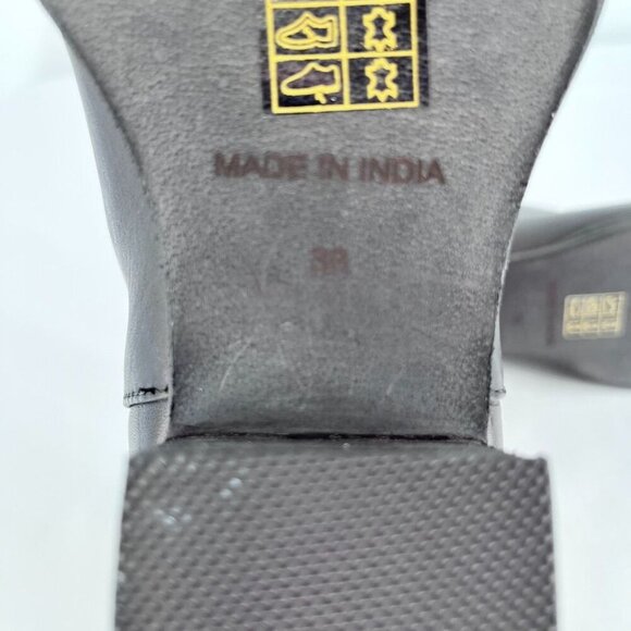 Free People Charm Double V Ankle Boot Women's Size 38 in Black Block Heel - Picture 12 of 15